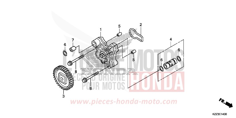 OELPUMPE von CRF250L EXTREME RED (R292) von 2013