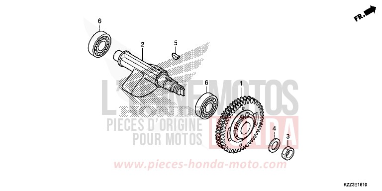 AUSGLEICHSWELLE von CRF250L EXTREME RED (R292) von 2013