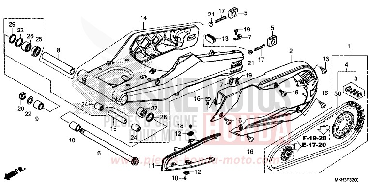 BRAS OSCILLANT von X-ADV GRAND PRIX RED (R380) von 2020