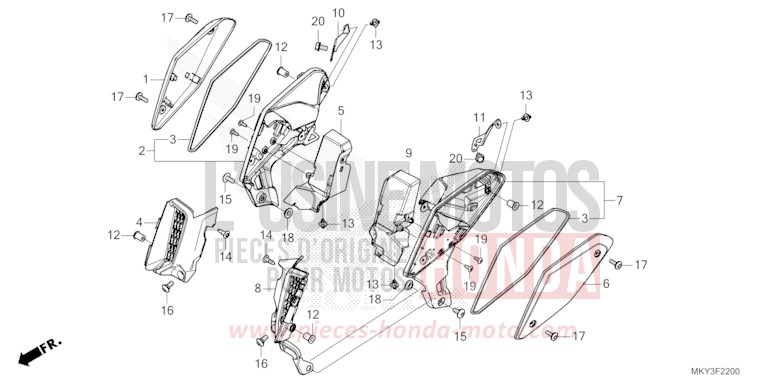 RADKRANZ von CB650R MAT GUNPOWDER BLACK METALLIC (NH436) von 2022