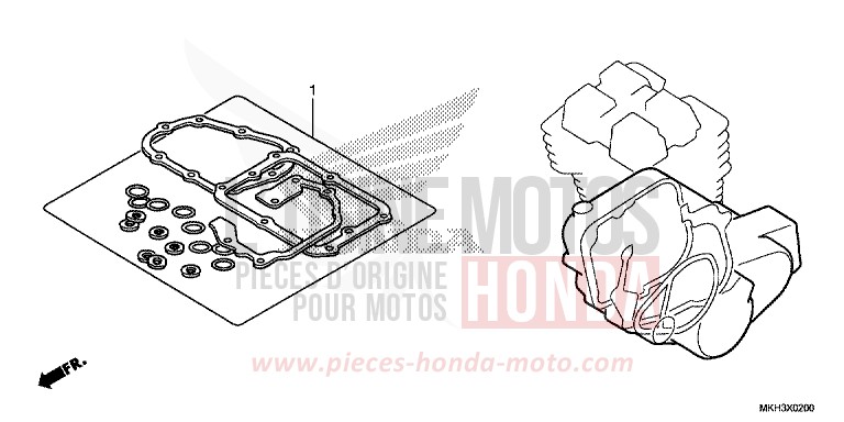 TROUSSE DE JOINT B von X-ADV MAT MOONSTONE SILVER METALLIC (NH378) von 2020