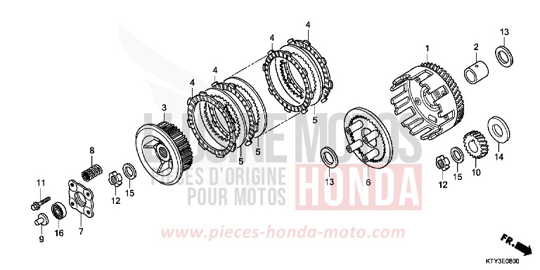 KUPPLUNG von CBR125RS NITRIC ORANGE (YR271) von 2013