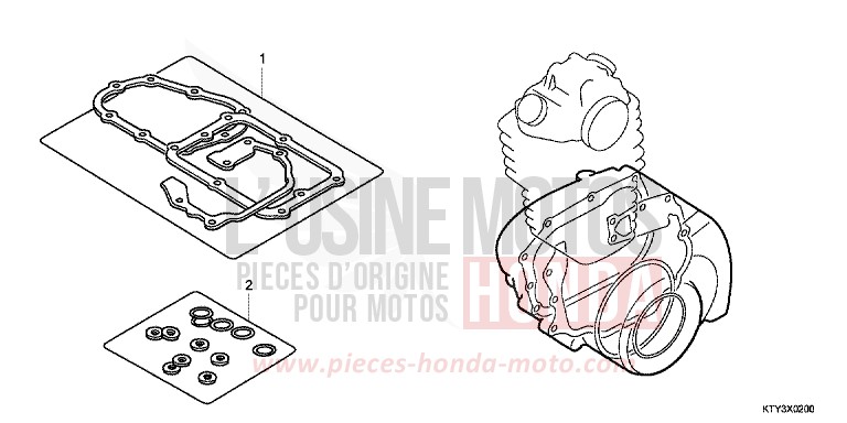 DICHTUNG SATZ B von CBR125RS NITRIC ORANGE (YR271) von 2013
