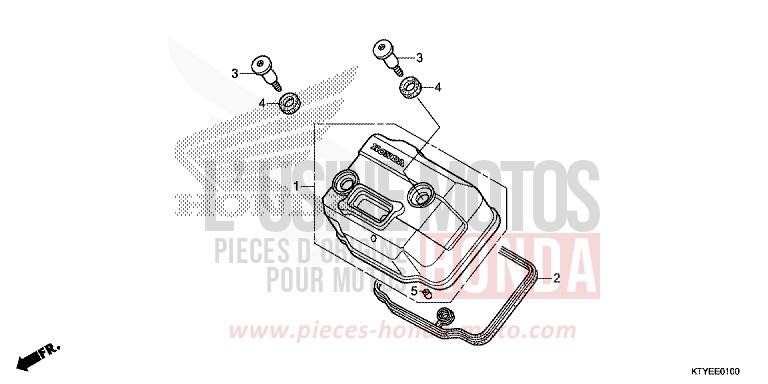 COUVERCLE DE CULASSE von CBR125R ROSS WHITE (NH196) von 2015