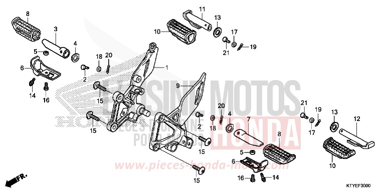 MARCHE von CBR125R ROSS WHITE (NH196) von 2015
