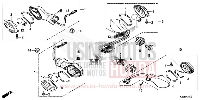 BLINKER (CRF250L/LA) von CRF250LA EXTREME RED (R292) von 2017