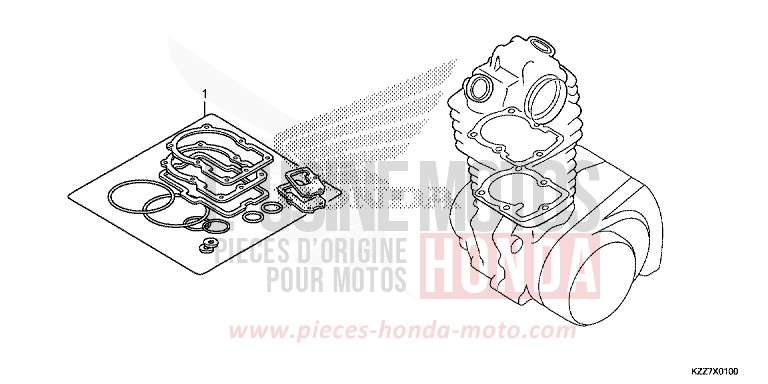 TROUSSE DE JOINT A von CRF250LA NOIR (NH1) von 2019