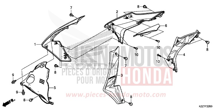 BUSE (CRF250L/LA) von CRF250LA NOIR (NH1) von 2019