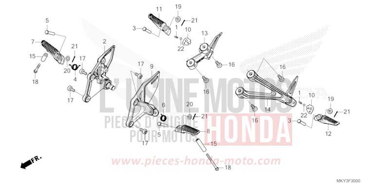 STUFE von CB650R SWORD SILVER METALLIC (NHA95) von 2022