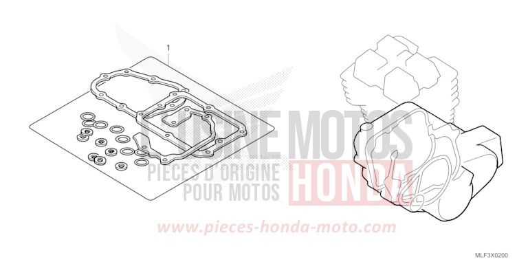 DICHTUNG SATZ B von NT1100 GRAPHITE BLACK (NHB01) von 2022