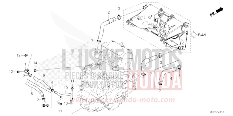 KUEHLERSCHLAUCH/WASSERROHR von NT1100 GRAPHITE BLACK (NHB01) von 2022