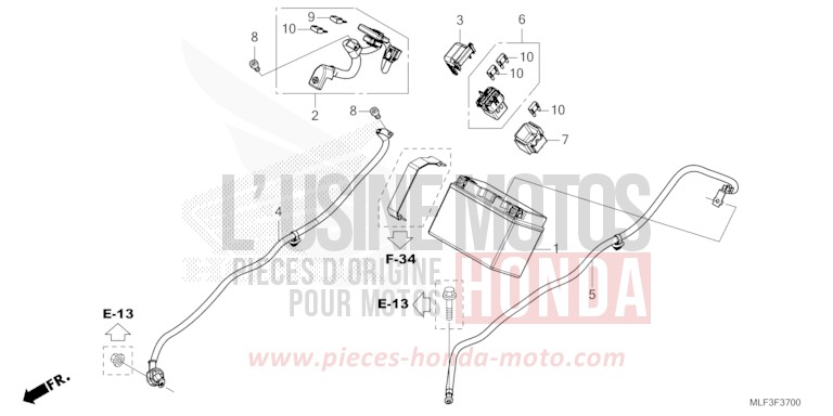 BATTERIE von NT1100 MAT IRIDIUM GRAY METALLIC (NHC64) von 2022