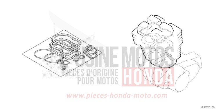 DICHTUNG SATZ A von NT1100 GRAPHITE BLACK (NHB01) von 2022