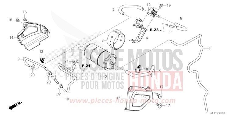 AKTIVKOHLEBEHAELTER von NT1100 GRAPHITE BLACK (NHB01) von 2022