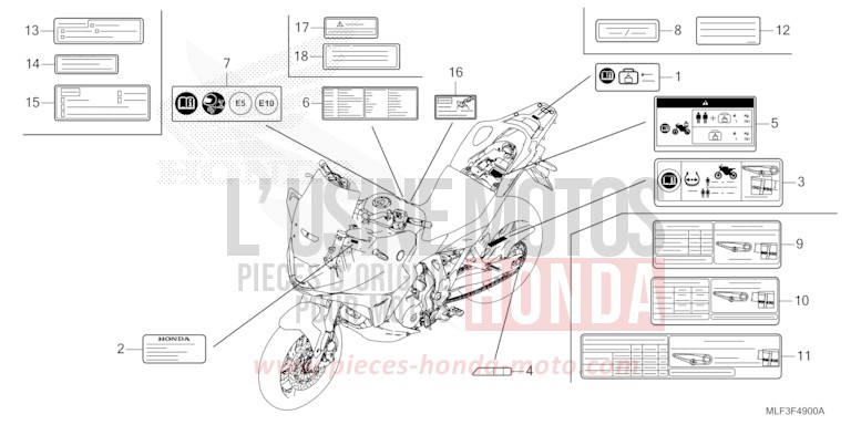 WARNETIKETT von NT1100 GRAPHITE BLACK (NHB01) von 2022