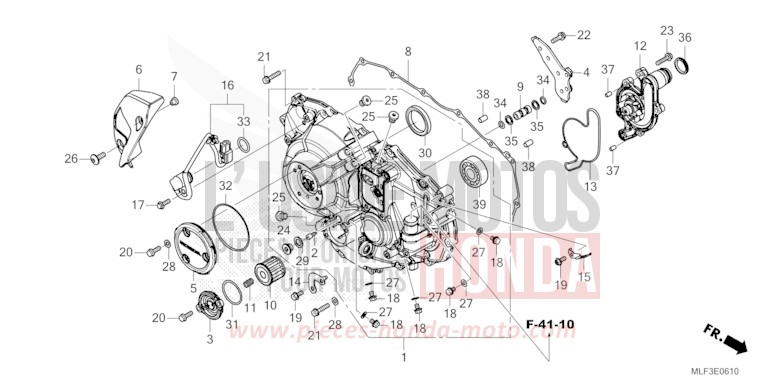 KURBELGEHAEUSEABDECKUNG (NT1100D) von NT1100 MAT IRIDIUM GRAY METALLIC (NHC64) von 2022