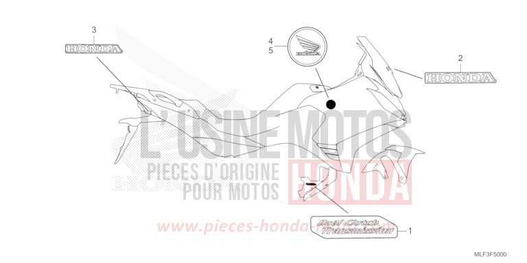 MARKE/EMBLEM von NT1100 PEARL GLARE WHITE (NHB53) von 2022