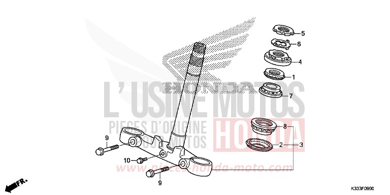 LENKSCHAFT von CBR300RA ROSS WHITE (NH196) von 2015