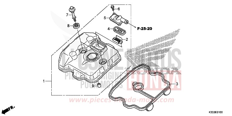 ZYLINDERKOPFDECKEL von CBR300R MILLENNIUM RED (R263) von 2015