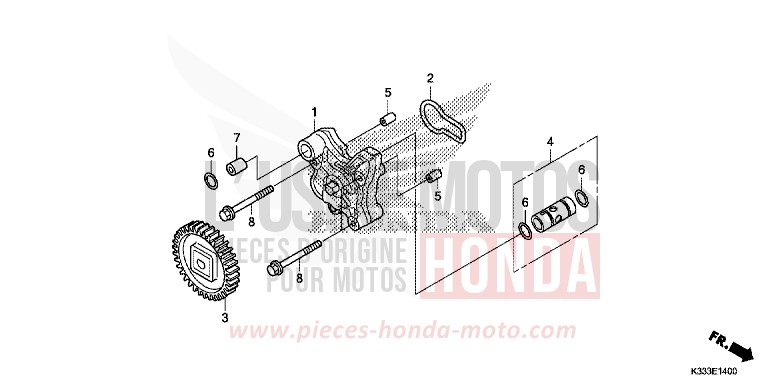 OELPUMPE von CBR300RA ROSS WHITE (NH196) von 2015