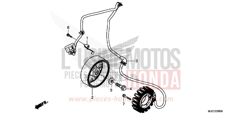 GENERATOR von CB650F PEARL HIMALAYAS WHITE (NHA87) von 2014