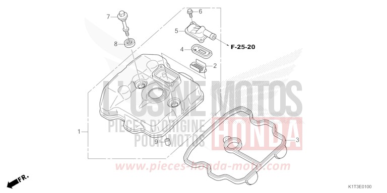 ZYLINDERKOPFDECKEL von CRF300LA EXTREME RED (R292) von 2021