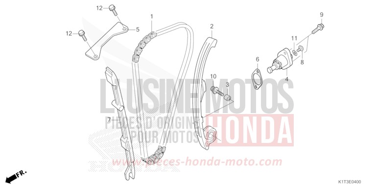 NOCKENWELLENKETTE/SPANNVORRICHTUNG von CRF300LRA EXTREME RED (R292) von 2021