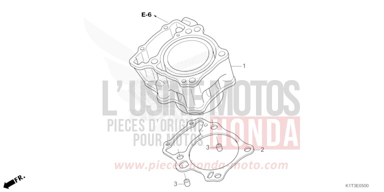 ZYLINDER von CRF300LRA EXTREME RED (R292) von 2021
