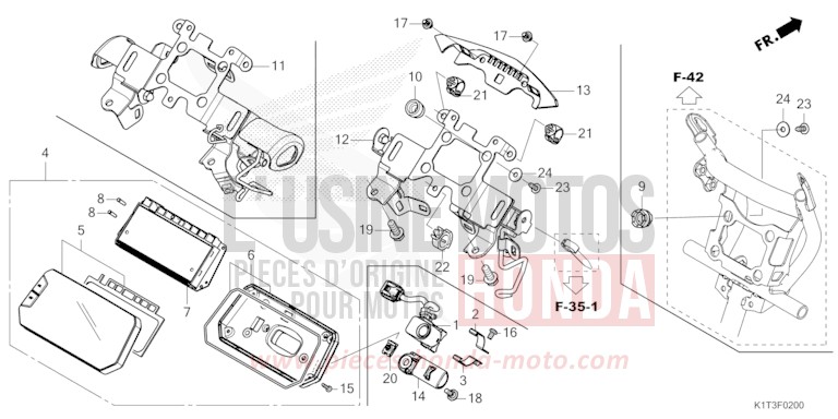 MESSGERAET von CRF300LA EXTREME RED (R292) von 2021