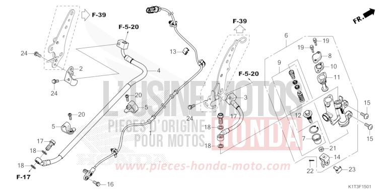 REAR BRAKE MASTER CYLINDER (CRF250LRA/300LA/LRA) von CRF300LA EXTREME RED (R292) von 2021