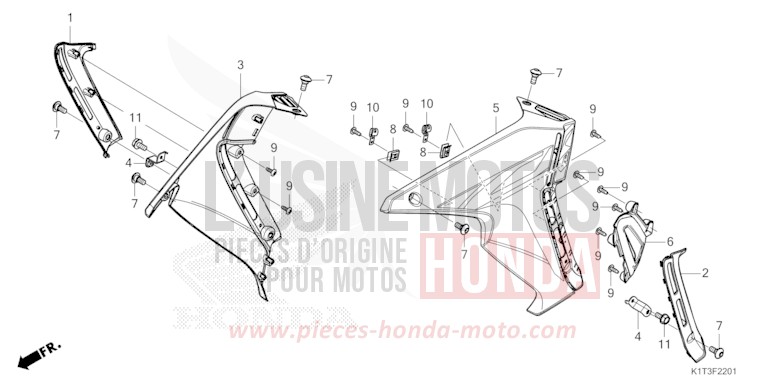 RADKRANZ (CRF250LR/LRA,CRF300LR/LRA) von CRF300LRA EXTREME RED (R292) von 2021