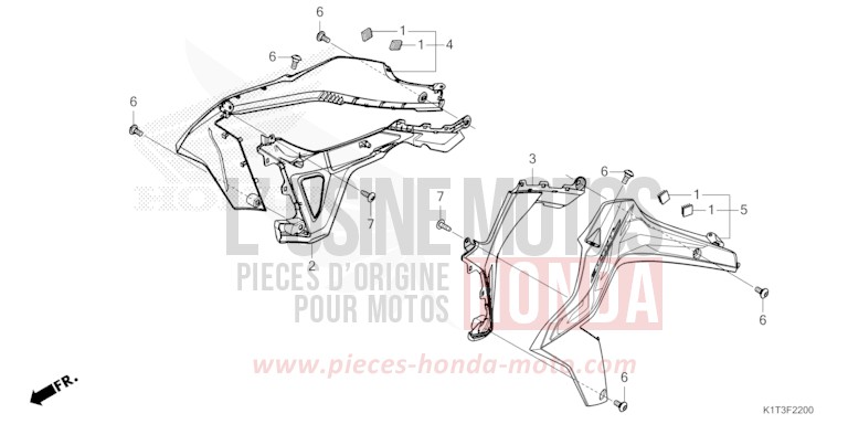 RADKRANZ (CRF300L/LA) von CRF300LA EXTREME RED (R292) von 2021