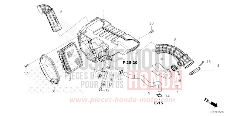 LUFTFILTER von CRF300LA EXTREME RED (R292) von 2021