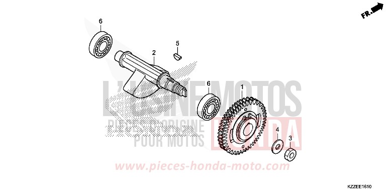 ARBRE DE BALANCIER von CRF250RLA NOIR (NH1) von 2018