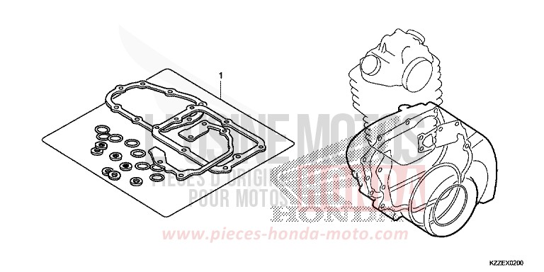 TROUSSE DE JOINT B von CRF250RLA NOIR (NH1) von 2018