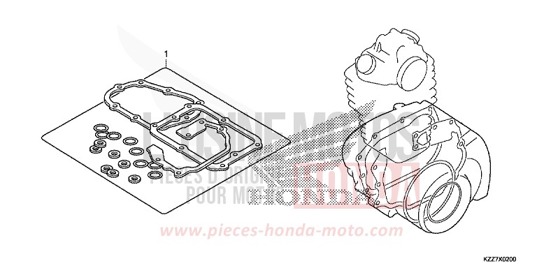 TROUSSE DE JOINT B von CRF250RLA NOIR (NH1) von 2019