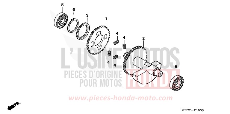 AUSGLEICHER von FMX650 FIGHTING RED (R134) von 2005