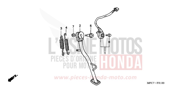 STAENDER von FMX650 FIGHTING RED (R134) von 2005