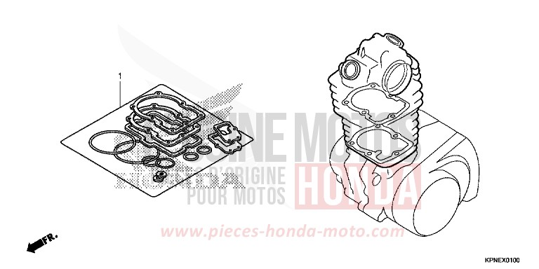 DICHTUNG SATZ A von CBF125 CANDY BLAZING RED (R195) von 2017