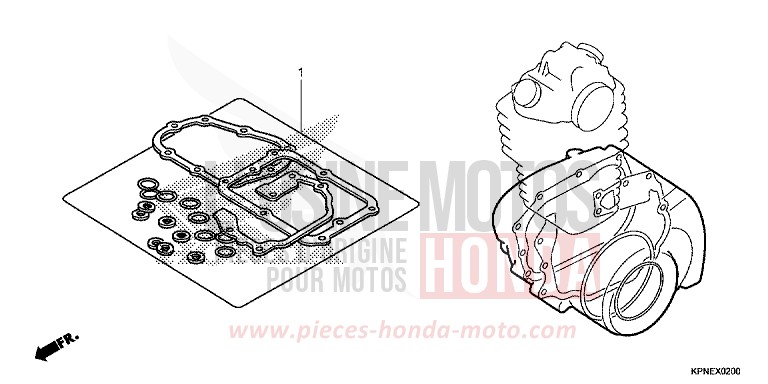 DICHTUNG SATZ B von CBF125 PEARL TWINKLE YELLOW (Y202) von 2017