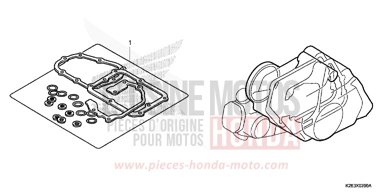 DICHTUNG SATZ B von MSX125 ASTEROID BLACK METALLIC (NHA35) von 2013