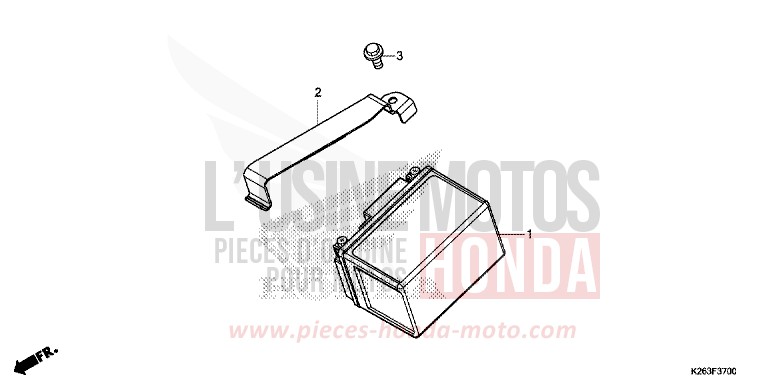 BATTERIE von MSX125 ASTEROID BLACK METALLIC (NHA35) von 2014