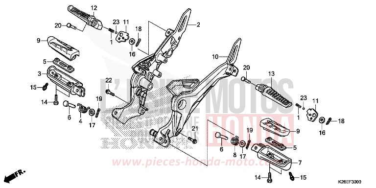 STUFE von MSX125A MAT AXIS GRAY METALLIC (NH303) von 2017