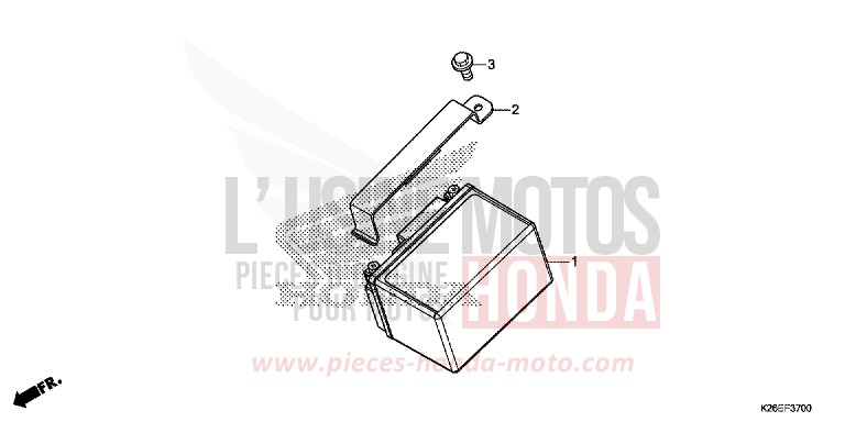 BATTERIE von MSX125A MAT AXIS GRAY METALLIC (NH303) von 2017