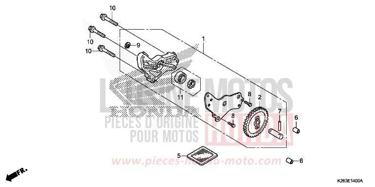 OELPUMPE von MSX125 PEARL HIMALAYAS WHITE (NHA87) von 2014