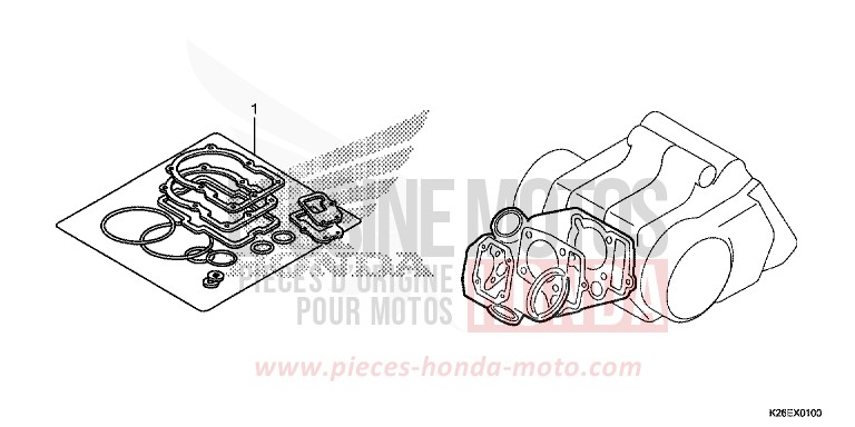 DICHTUNG SATZ A von MSX125A MAT AXIS GRAY METALLIC (NH303) von 2018