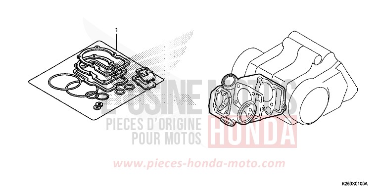 DICHTUNG SATZ A von MSX125 PEARL HIMALAYAS WHITE (NHA87) von 2015