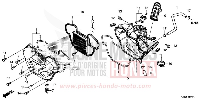 LUFTFILTER von MSX125 PEARL HIMALAYAS WHITE (NHA87) von 2015