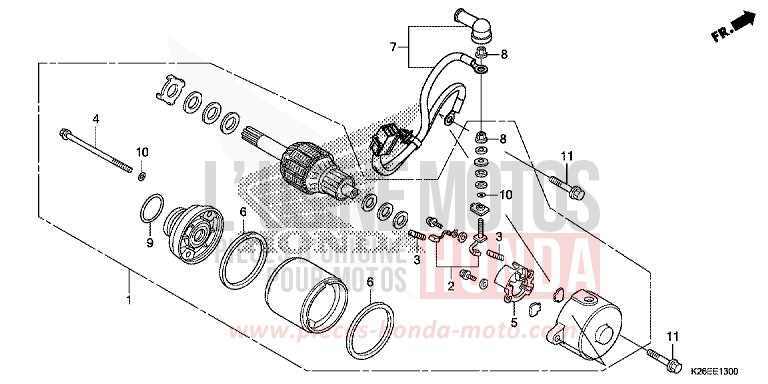 ANLASSER von MSX125 MAT AXIS GRAY METALLIC (NH303) von 2016