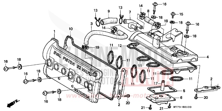 ZYLINDERKOPFDECKEL von NR NR RED (R175) von 1992